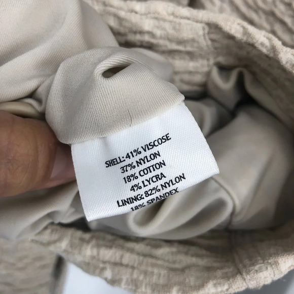 Eileen Fisher gorgeous texturized ivory stretch blazer basics staple S - Picture 6 of 7